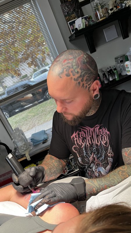 Tattoo Artist at Work